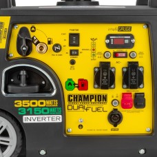 Генератор инверторный Champion 3500, двухтопливный (73001i-DF-EU/500263-UA)