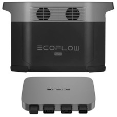 Комплект энергонезависимости EcoFlow PowerStream – микроинвертор 600W + зарядная станция Delta Max 2000 + 2 x 400W стационарные солнечные панели