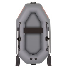 Надувная лодка Колибри К-220Т (Kolibri K-220T) гребная Air-Deck, тёмно-серая