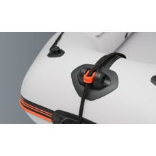 Надувная лодка Колибри КМ-280ДЛ (Kolibri KM-280DL) моторная килевая Air-Deck, светло-серая