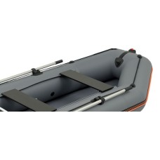 Надувная лодка Колибри КМ-300 (Kolibri KM-300) моторная Air-Deck, тёмно-серая