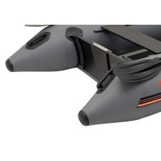 Надувная лодка Колибри КМ-300Д Профи (Kolibri KM-300D Профи) моторная килевая алюминиевый пайол, тёмно-серая