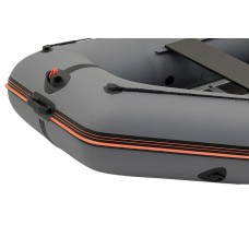 Надувная лодка Колибри КМ-300Д Профи (Kolibri KM-300D Профи) моторная килевая алюминиевый пайол, тёмно-серая