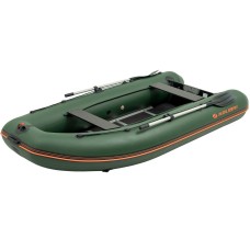 Надувная лодка Колибри КМ-330ДСЛ (Kolibri KM-330DSL) моторная килевая алюминиевый пайол, зелёная