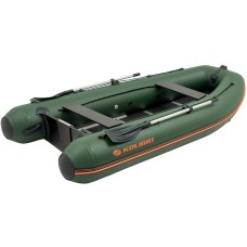 Надувная лодка Колибри КМ-330ДСЛ (Kolibri KM-330DSL) моторная килевая алюминиевый пайол, зелёная