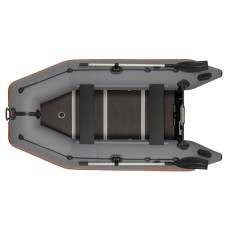 Надувная лодка Колибри КМ-300Д Профи (Kolibri KM-300D) моторная килевая фанерный пайол, тёмно-серая