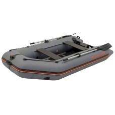 Надувная лодка Колибри КМ-300Д Профи (Kolibri KM-300D) моторная килевая фанерный пайол, тёмно-серая