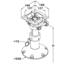 Основание для сиденья AquaL 30-40 см с регулируемой высотой 184712