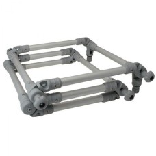 Лестница складная FASTEN из алюминиевой трубы 22 мм черной (Fl022)