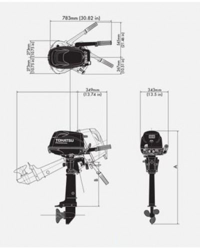 Лодочный мотор Tohatsu MFS5D DS