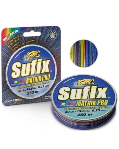 Шнур Sufix Matrix Pro 250 m 0.14 mm 8.4 kg multi color (DS1CB0124UDC2M)