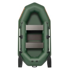 Надувная лодка Колибри К-250Т (Kolibri K-250T) гребная слань-коврик, зелёная