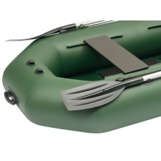Надувная лодка Колибри К-270Т (Kolibri K-270T) гребная слань-книжка, зелёная
