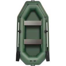 Надувная лодка Колибри К-280СТ (Kolibri K-280CT) гребная Air-Deck, зелёная