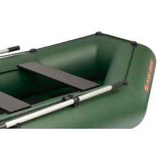 Надувная лодка Колибри К-280СТ (Kolibri K-280CT) гребная Air-Deck, зелёная