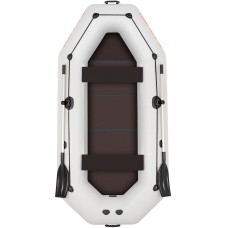 Надувная лодка Колибри К-300СТ (Kolibri K-300CT) гребная слань-книжка, светло-серая
