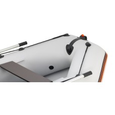 Надувная лодка Колибри КМ-200 (Kolibri KM-200) моторная слань-книжка, светло-серая