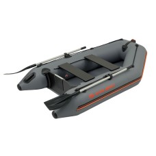 Надувная лодка Колибри КМ-245 (Kolibri KM-245) моторная Air-Deck, тёмно-серая