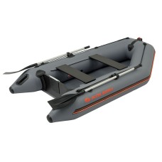 Надувная лодка Колибри КМ-260 (Kolibri KM-260) моторная слань-книжка, тёмно-серая