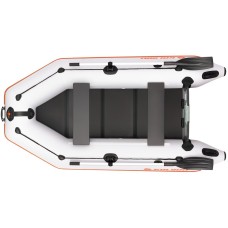 Надувная лодка Колибри КМ-280 (Kolibri KM-280) моторная слань-книжка, светло-серая