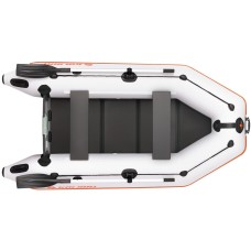 Надувная лодка Колибри КМ-280 (Kolibri KM-280) моторная слань-книжка, светло-серая
