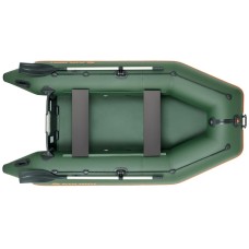 Надувная лодка Колибри КМ-300 (Kolibri KM-300) моторная слань-коврик, зелёная