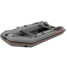 Надувная лодка Колибри КМ-330Д Профи (Kolibri KM-330D Профи) моторная килевая алюминиевый пайол, тёмно-серая