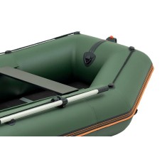 Надувная лодка Колибри КМ-330Д Профи (Kolibri KM-330D Профи) моторная килевая алюминиевый пайол, зелёная