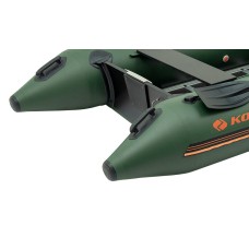 Надувная лодка Колибри КМ-330Д Профи (Kolibri KM-330D Профи) моторная килевая алюминиевый пайол, зелёная