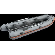 Надувная лодка Колибри КМ-400ДСЛ (Kolibri KM-400DSL) моторная килевая алюминиевый пайол, тёмно-серая