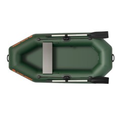 Надувная лодка Колибри К-210 (Kolibri K-210) гребная без настила, зелёная