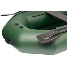 Надувная лодка Колибри К-280СТ (Kolibri K-280CT) гребная без настила, зелёная