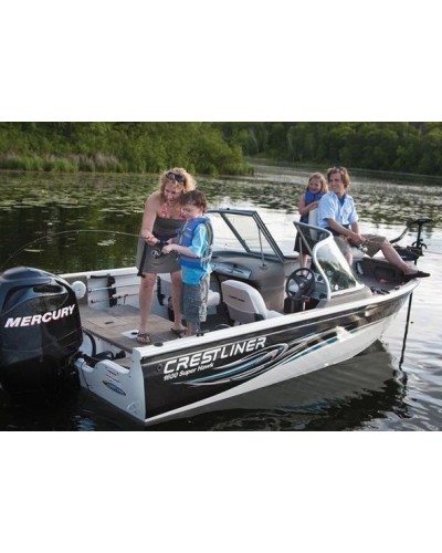 Алюминиевая лодка Crestliner Super Hawk 1600, Mercury F60ELPTBF