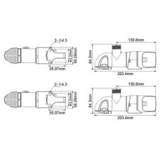Автоматическая помпа низкого профиля SeaFlo 1100 (SFBP1-G1100-14A)