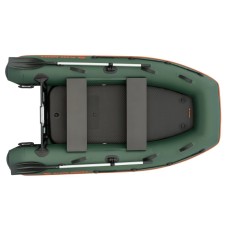 Надувная лодка Колибри КМ-270ХЛ (Kolibri KM-270XL) моторная Air-Deck, зелёная