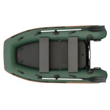 Надувная лодка Колибри КМ-270ХЛ (Kolibri KM-270XL) моторная Air-Deck, зелёная