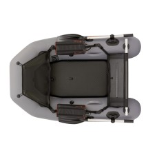 Надувная лодка Колибри К-180Ф (Kolibri K-180F) гребная Air-Deck, темно-серая