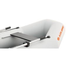 Надувная лодка Колибри К-260Т (Kolibri K-260T) гребная слань-коврик, светло-серая