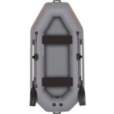 Надувная лодка Колибри К-260Т (Kolibri K-260T) гребная слань-коврик, тёмно-серая