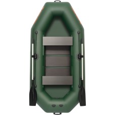 Надувная лодка Колибри К-260Т (Kolibri K-260T) гребная слань-коврик, зелёная