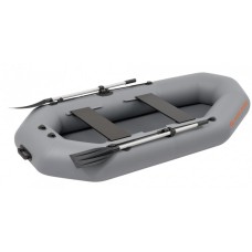 Надувная лодка Колибри К-270Т (Kolibri K-270T) гребная слань-книжка, тёмно-серая