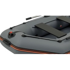Надувная лодка Колибри КМ-245 (Kolibri KM-245) моторная слань-коврик, тёмно-серая