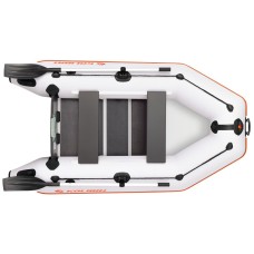 Надувная лодка Колибри КМ-260 (Kolibri KM-260) моторная слань-коврик, светло-серая