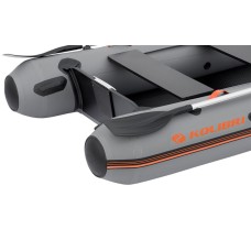 Надувная лодка Колибри КМ-270ХЛ (Kolibri KM-270XL) моторная Air-Deck, тёмно-серая