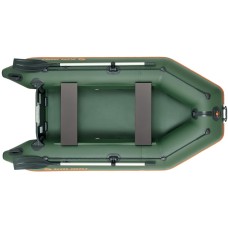 Надувная лодка Колибри КМ-280 (Kolibri KM-280) моторная слань-коврик, зелёная