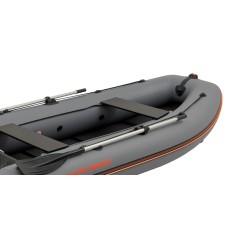 Надувная лодка Колибри КМ-330ДЛ (Kolibri KM-330DL) моторная килевая Air-Deck, тёмно-серая