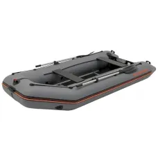 Надувная лодка Колибри КМ-360Д Профи (Kolibri KM-360D Профи) моторная килевая алюминиевый пайол, тёмно-серая