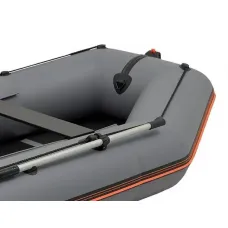Надувная лодка Колибри КМ-360Д Профи (Kolibri KM-360D Профи) моторная килевая алюминиевый пайол, тёмно-серая