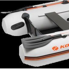 Надувная лодка Колибри КМ-360ДСЛ (Kolibri KM-360DSL) моторная килевая алюминиевый пайол, светло-серая