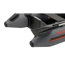 Надувная лодка Колибри КМ-260Д Профи (Kolibri KM-260D Профи) моторная килевая слань-книжка, тёмно-серая